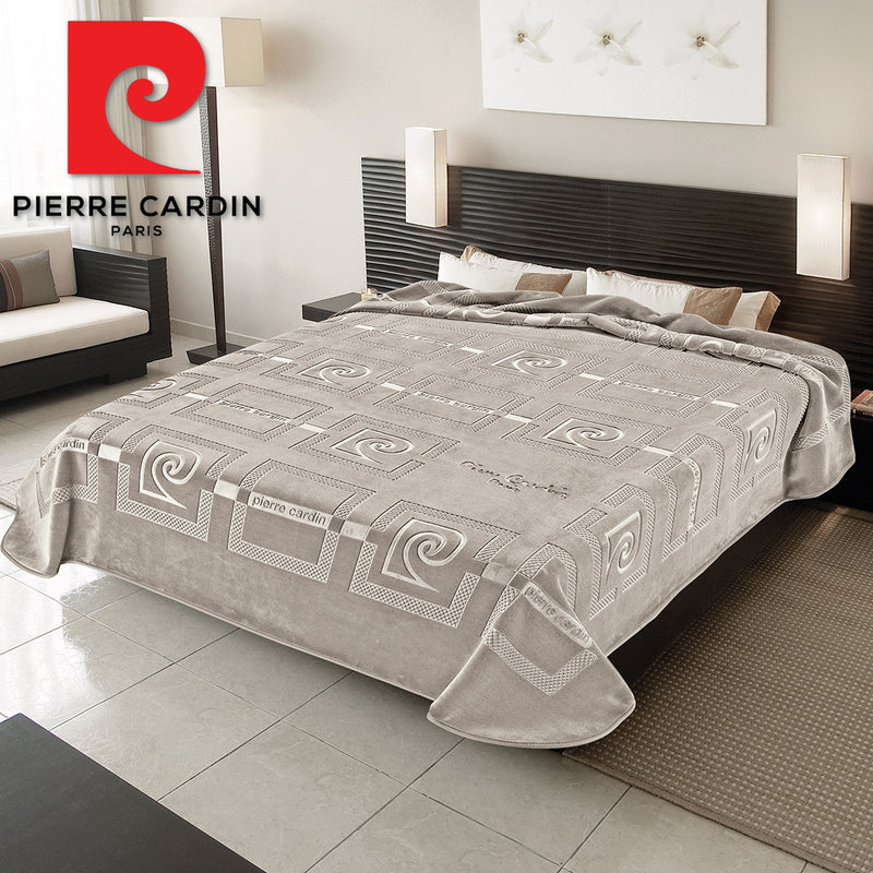 Κουβέρτα Υπέρδιπλη 220x240 Pierre Cardin Nancy 657 Taupe
