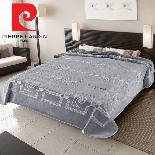 Κουβέρτα Υπέρδιπλη 220x240 Pierre Cardin Nancy 657 Γκρι