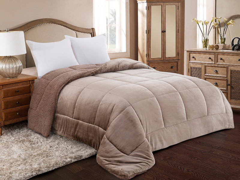 Κουβερτοπάπλωμα Μονό 160x240 Sweet Sleep 805 Μόκα