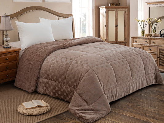 Κουβερτοπάπλωμα Ημίδιπλο 180x240 Sweet Sleep 825 Μόκα