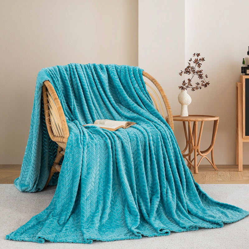 Κουβέρτα Fleece Υπέρδιπλη 220x240 Sweet Sleep 550 Aqua