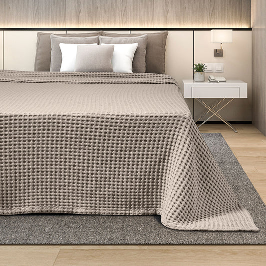 Κουβέρτα Πικέ Μονή 170x240 Sweet Sleep Μπεζ