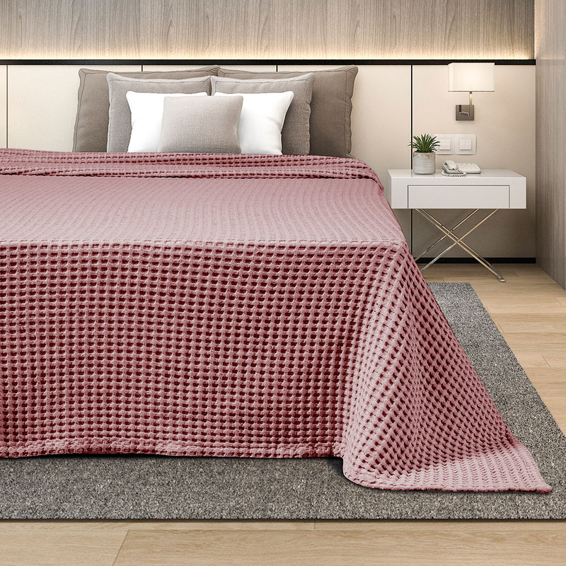 Κουβέρτα Πικέ King Size Sweet Sleep 240x260 Ροζ Οπάλ