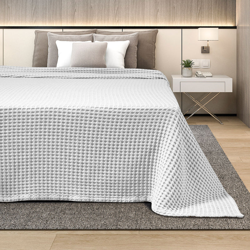 Κουβέρτα Πικέ Μονή 170x240 Sweet Sleep Λευκό