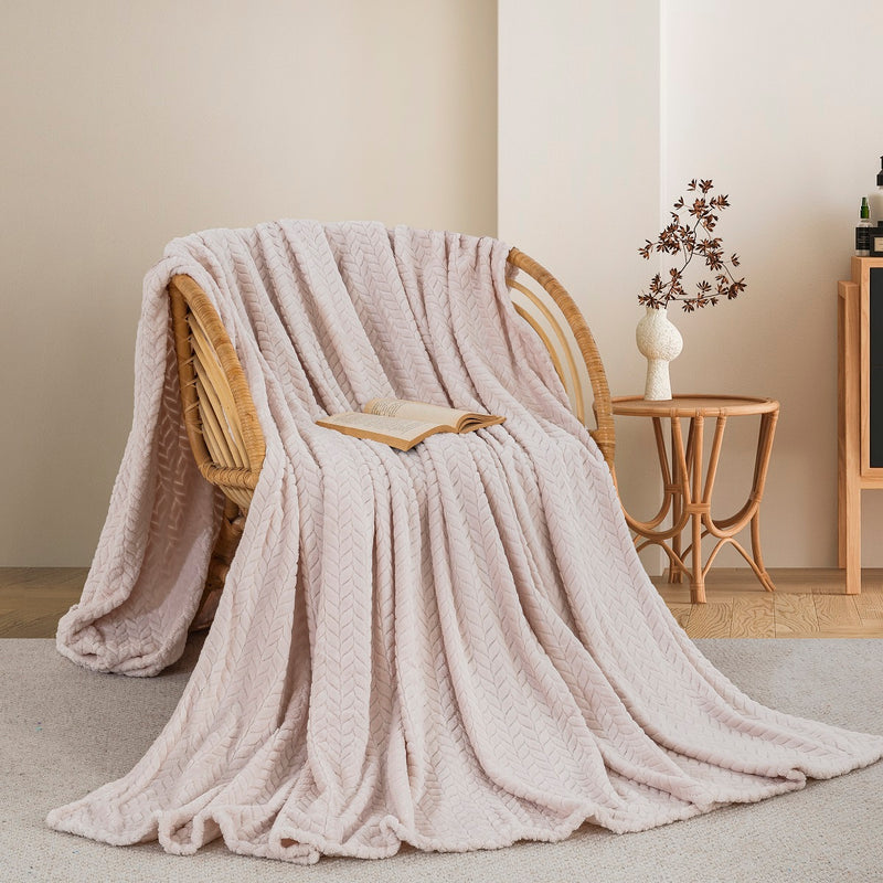 Κουβέρτα Fleece Υπέρδιπλη 220x240 Sweet Sleep 550 Ιβουάρ