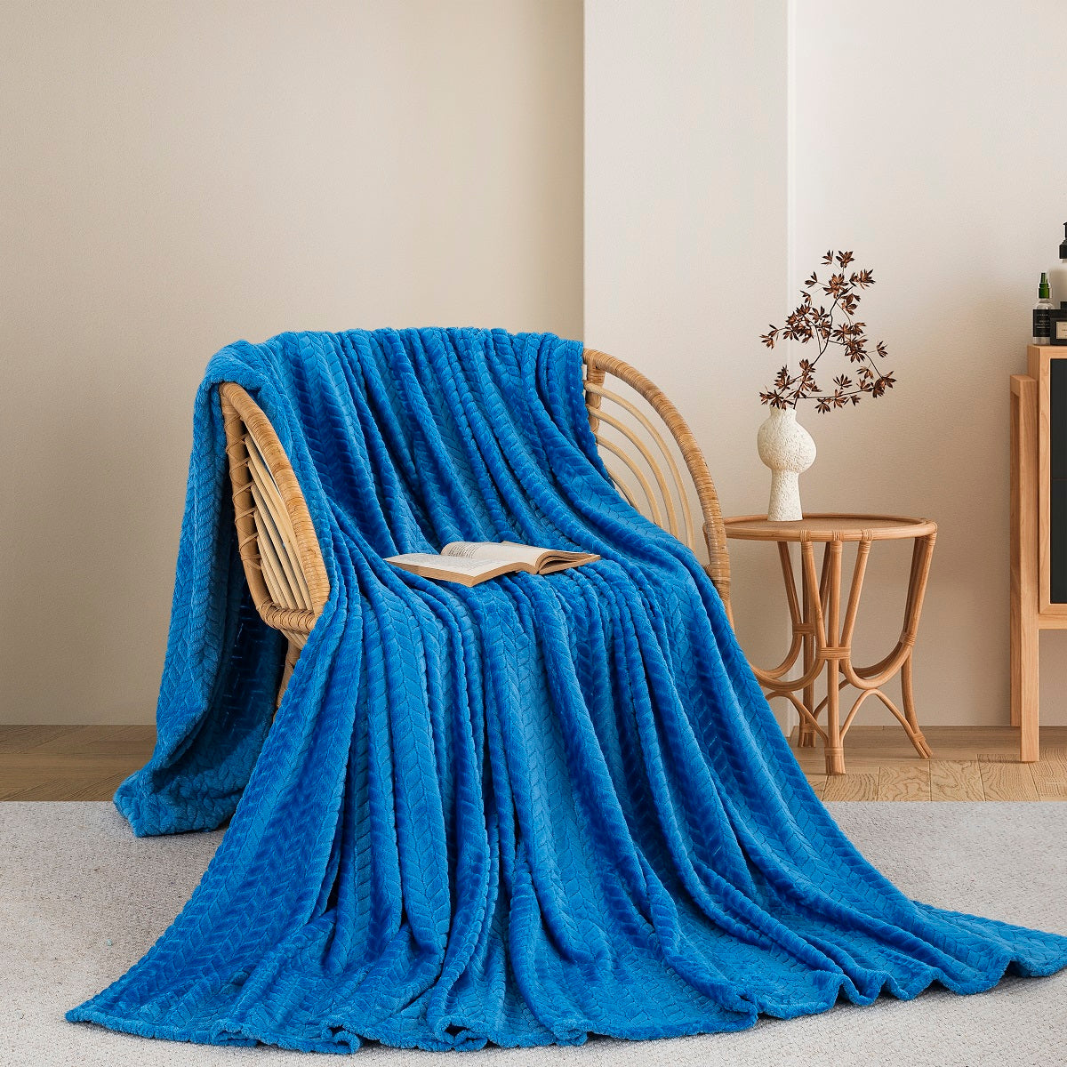 Κουβέρτα Fleece Υπέρδιπλη 220x240 Sweet Sleep 550 Μπλε