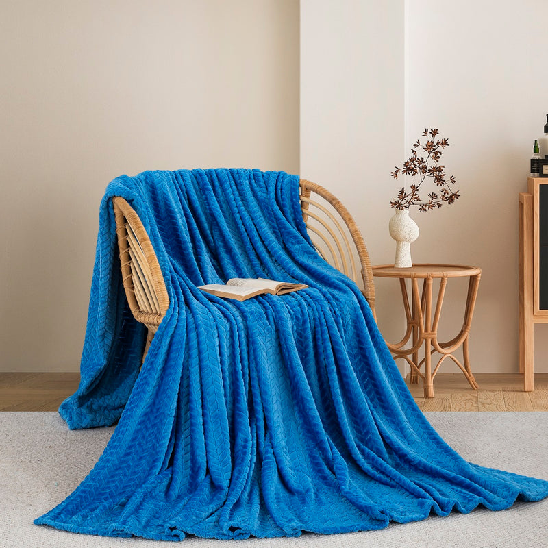 Κουβέρτα Fleece Ημίδιπλη 180x240 Sweet Sleep 550 Μπλε