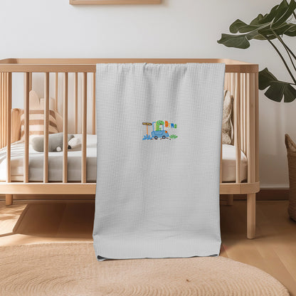 Κουβέρτα Πικέ Κούνιας 110x140 Sweet Sleep Dino Γκρι