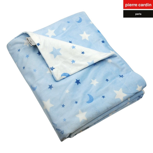 Κουβέρτα Κούνιας Soft Plus Fleece 110x140 Pierre Cardin Moon Μπλε