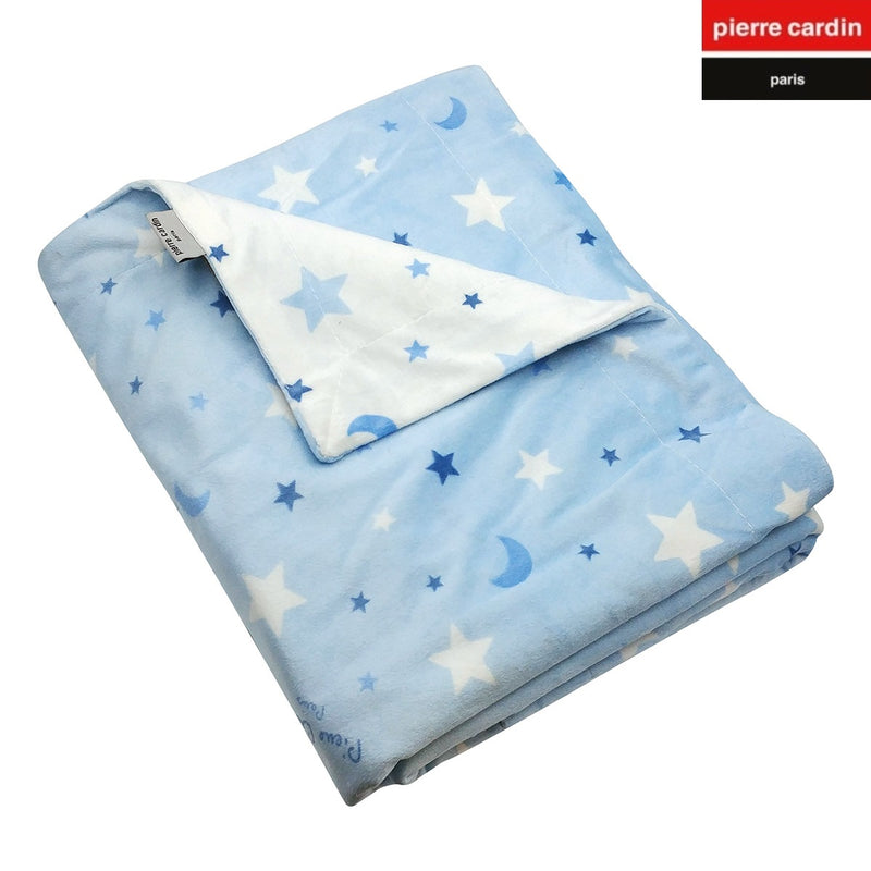 Κουβέρτα Κούνιας Soft Plus Fleece 110x140 Pierre Cardin Moon Μπλε