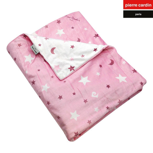 Κουβέρτα Κούνιας Soft Plus Fleece 110x140 Pierre Cardin Moon Ροζ