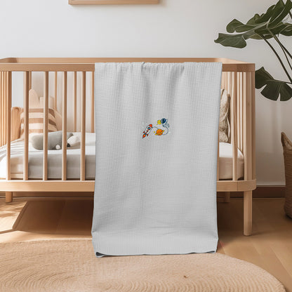 Κουβέρτα Πικέ 110x140 Κούνιας Sweet Sleep Space Γκρι