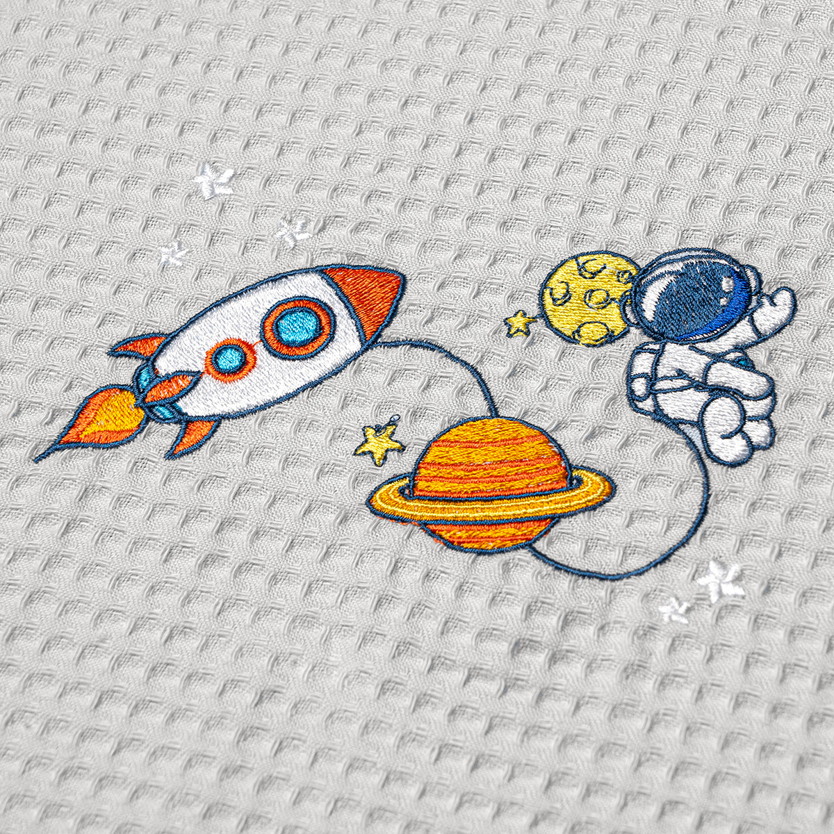Κουβέρτα Πικέ 110x140 Κούνιας Sweet Sleep Space Γκρι