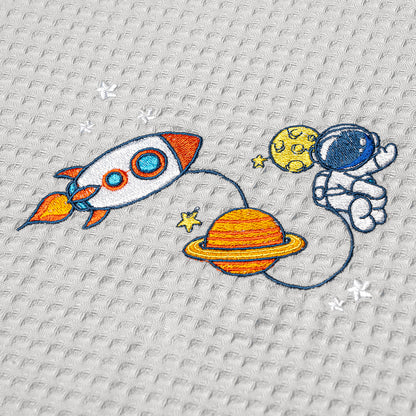 Κουβέρτα Πικέ 110x140 Κούνιας Sweet Sleep Space Γκρι