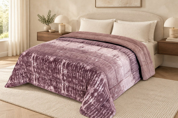 Κουβερτοπάπλωμα Sweet Sleep Εμπριμέ Tie-Dye Ροζ Μονό 160×220
