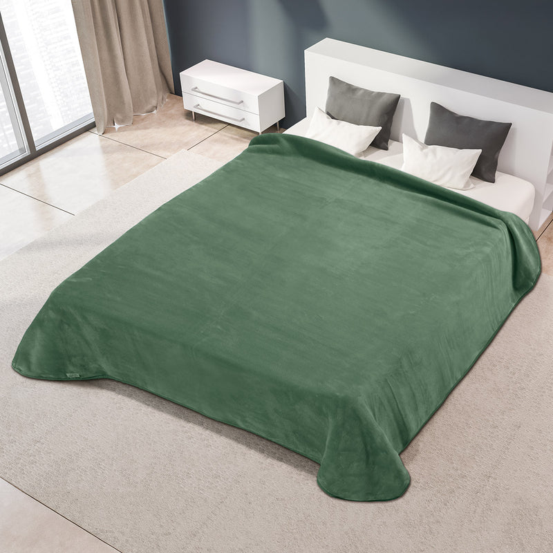 Κουβέρτα Ισπανίας Μονή 160x220 Belpla Ster Plain Πράσινο